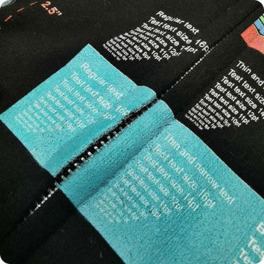 cracked ink on zipper
