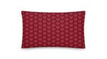 cuscino rosso con cuori