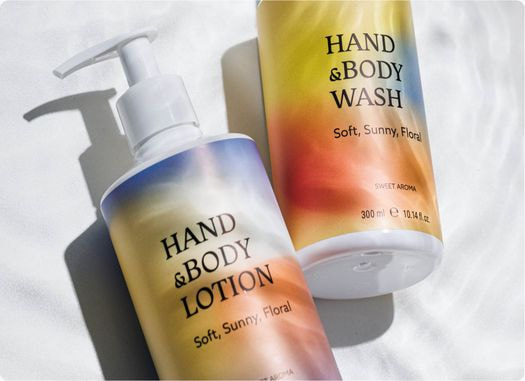 Hand & body wash and lotion